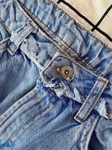m Beden Vintage Retro Mavi Jean Pantolon