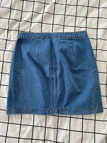 m Beden mavi Renk Koton Vintage Mavi Kot Etek