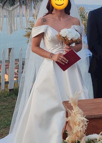 Modern Klasik Straplez Prenses Gelinlik - Görsel 2