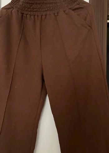 Kahverengi Midi Kadın Kumaş Pantolon - Görsel 3