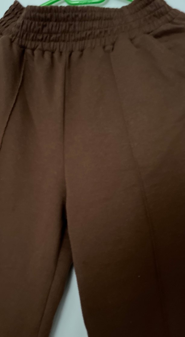 Kahverengi Midi Kadın Kumaş Pantolon - Görsel 2