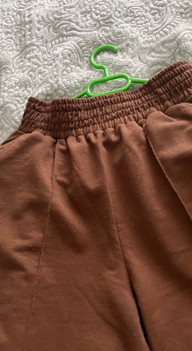 Kahverengi Midi Kadın Kumaş Pantolon - Görsel 4