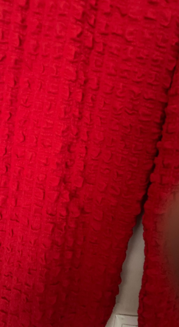 Kırmızı Pliseli Midi Keten Kadın Pantolon - Görsel 4