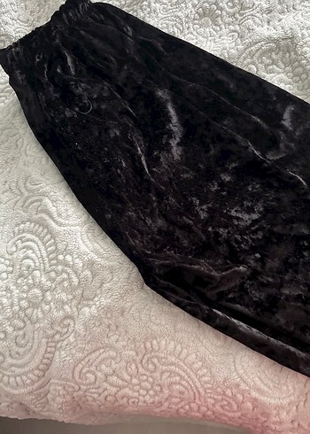 Siyah Gotik Midi Kadın Kumaş Pantolon - Görsel 2