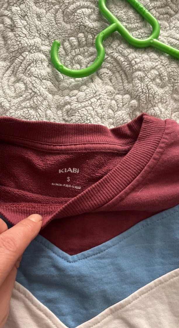 Bordo Baskılı Parisian Salaş Sweatshirt - Görsel 3