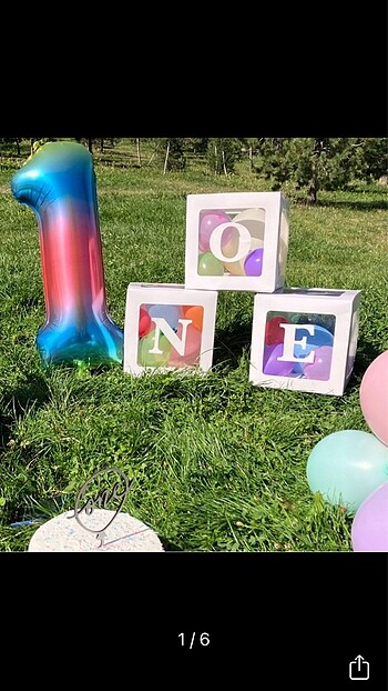 One balon kutu ve balon standı