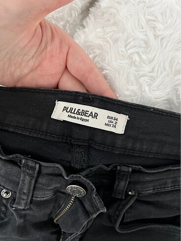 34 Beden siyah Renk Pull and bear skinny jeans