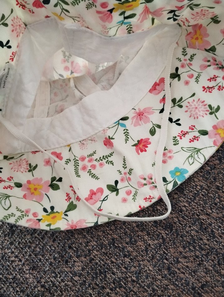 Renkli Çiçek Desenli Kulaklı Şapka - Görsel 3