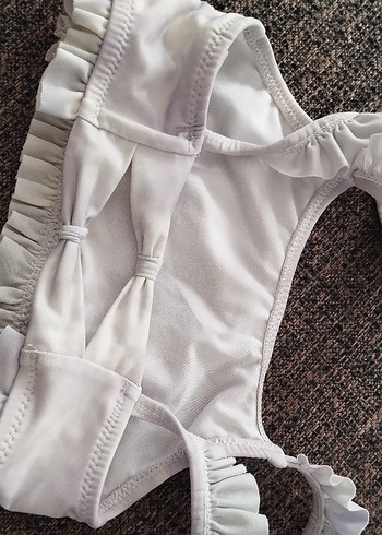 Kız Çocuk lila Baskılı Bikini - Görsel 6