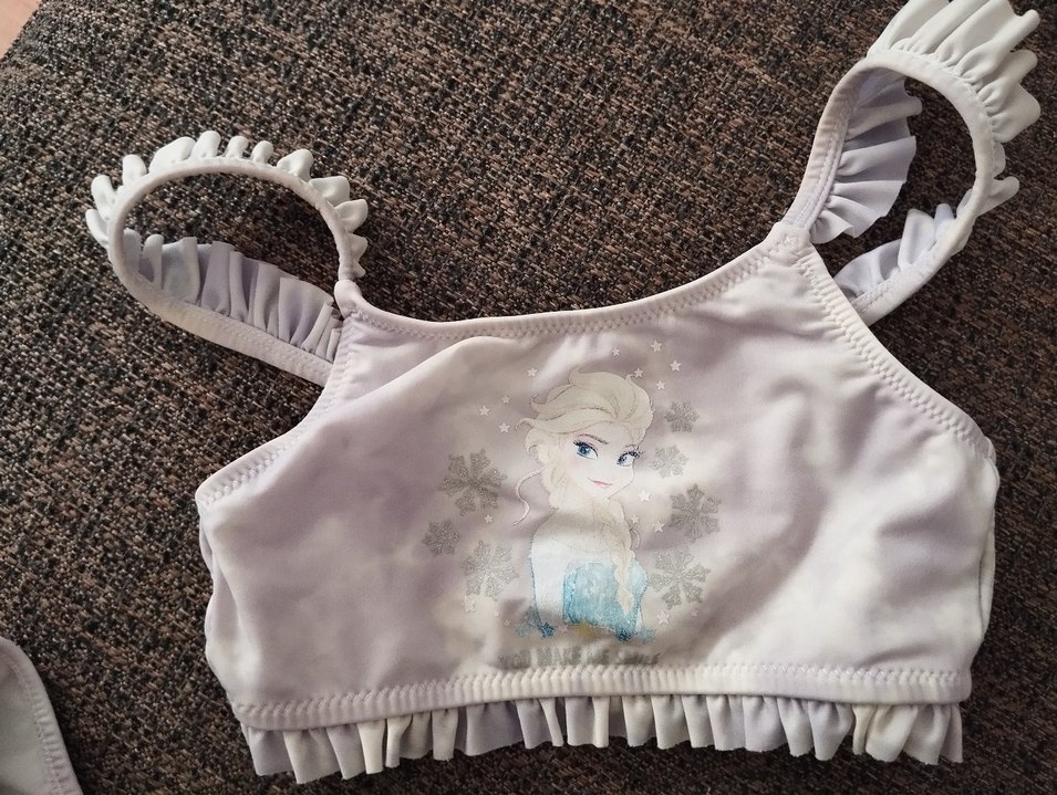 Kız Çocuk lila Baskılı Bikini - Görsel 4