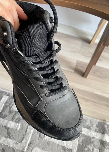 Gri Bağcıklı Erkek Outdoor Spor Ayakkabı - Görsel 3