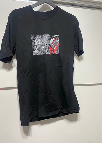 Siyah Baskılı Erkek Tişört - Görsel 2