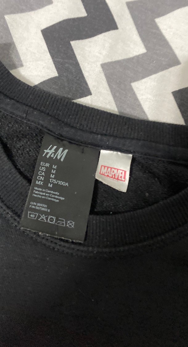 MARVEL Baskılı Siyah Erkek Sweatshirt - Görsel 2