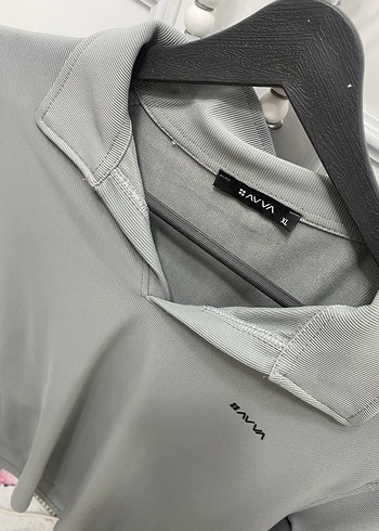 Gri Kısa Kollu Polo Tişört - Görsel 3