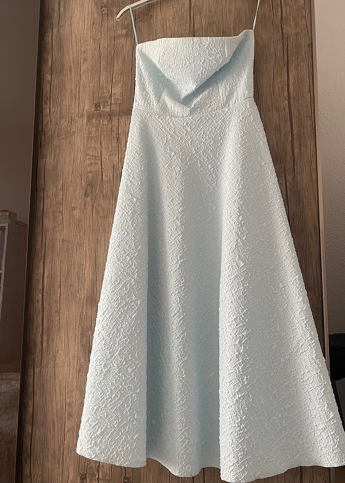 Straplez elbise - Görsel 2