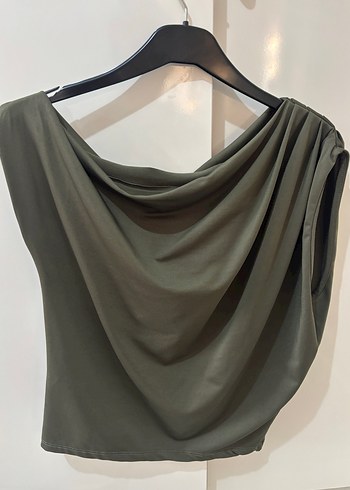 Kadın Salaş Haki Bluz - Görsel 3