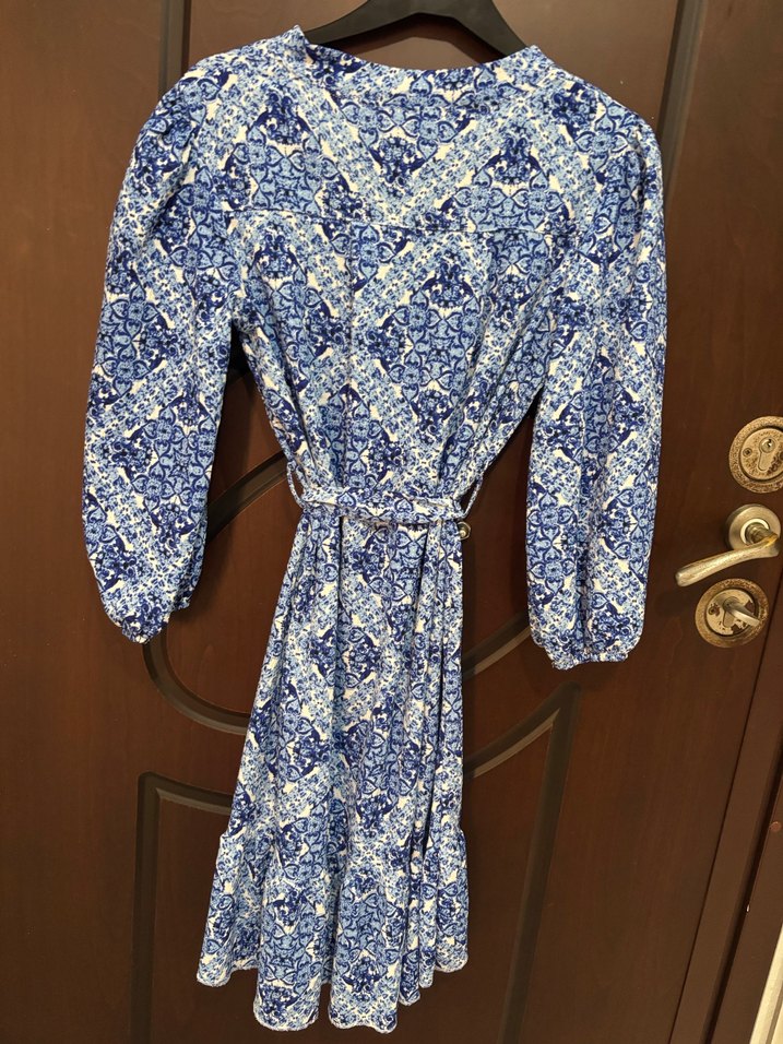 Mavi Mini Elbise - Görsel 2