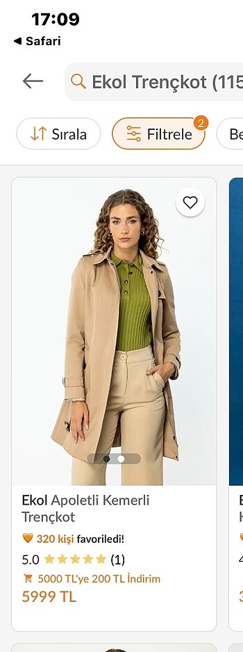 40 Beden Camel renginde trençkot