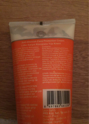 Beden Procsin güneş koruyucu yüz kremi. (SPF 50+)