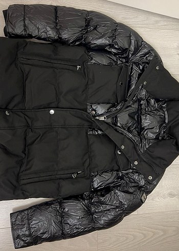 Düğmeli Siyah Erkek Mont - Görsel 2
