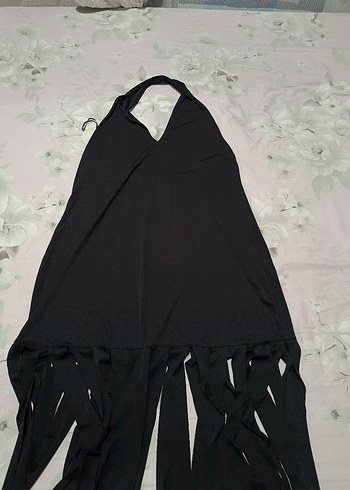 ZARA püsküllü midibelbise - Görsel 5