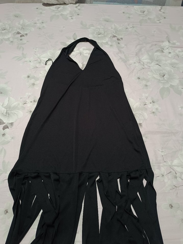 ZARA püsküllü midibelbise - Görsel 5