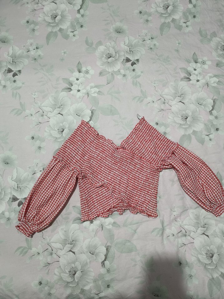 Kırmızı Fırfırlı Mini Bluz - Görsel 3