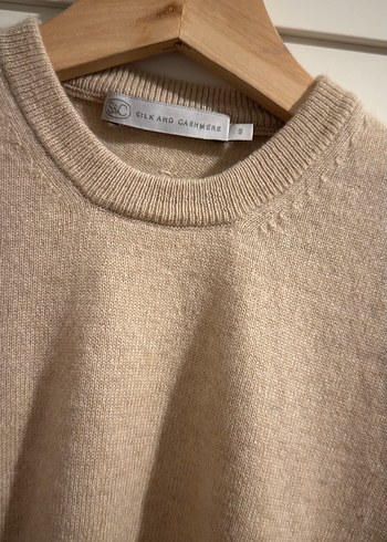 Bej Kadın Yün Bisiklet Yaka Kazak - Görsel 5