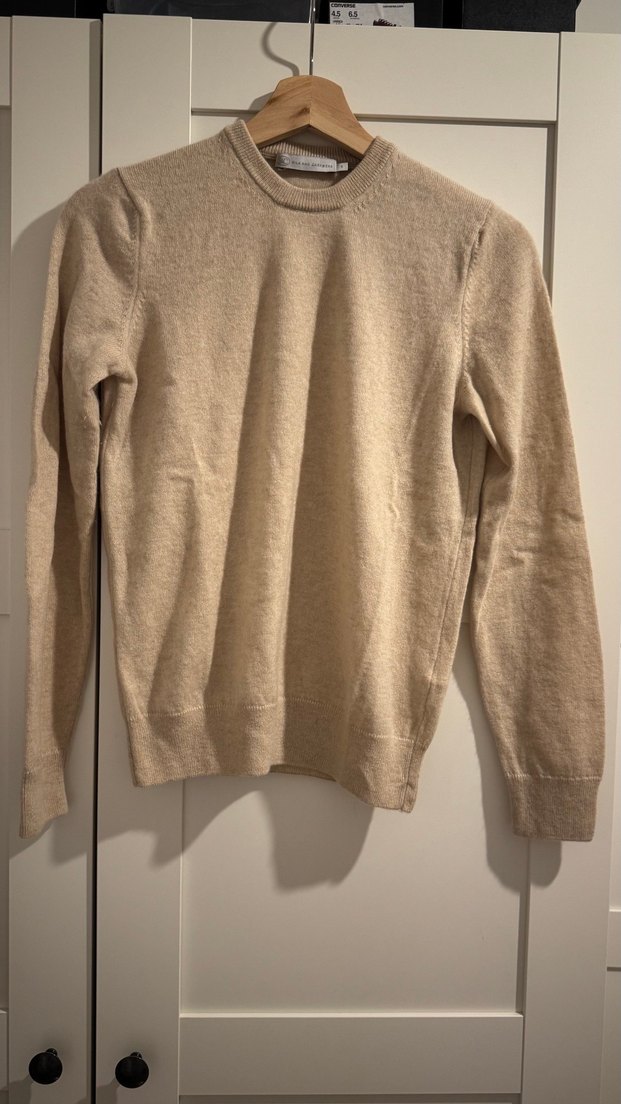 Bej Kadın Yün Bisiklet Yaka Kazak - Görsel 4