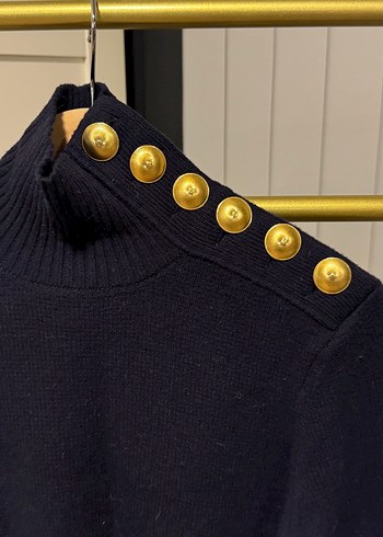 Laurence Düğmeli Yün Kadın Kazak - Görsel 2