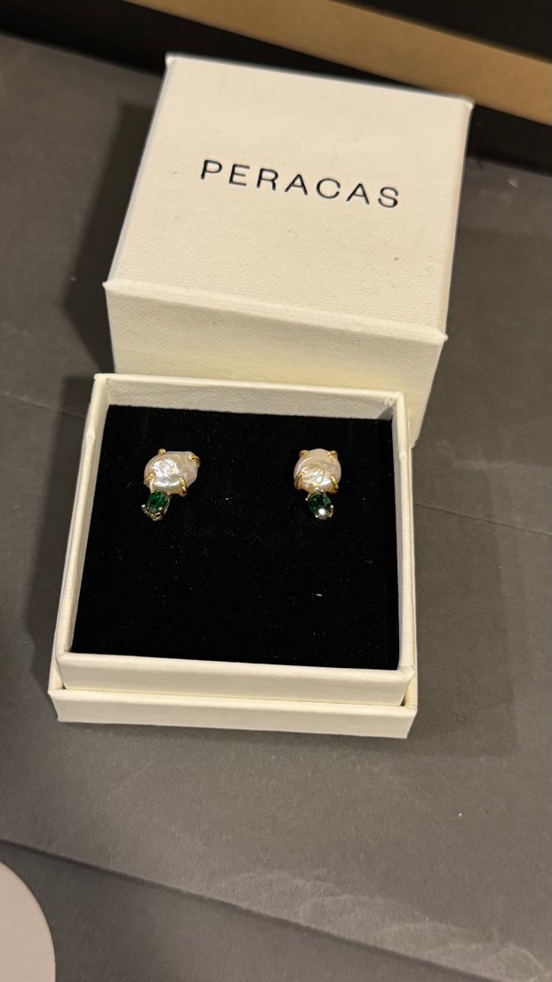 Beatrice Mini Beyaz Boncuklu Küpe - Görsel 2