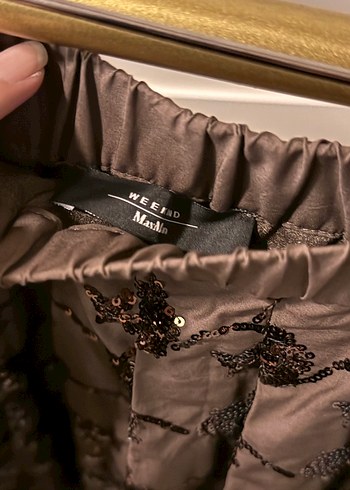 Max Mara Bohem Kahverengi Midi Etek - Görsel 3