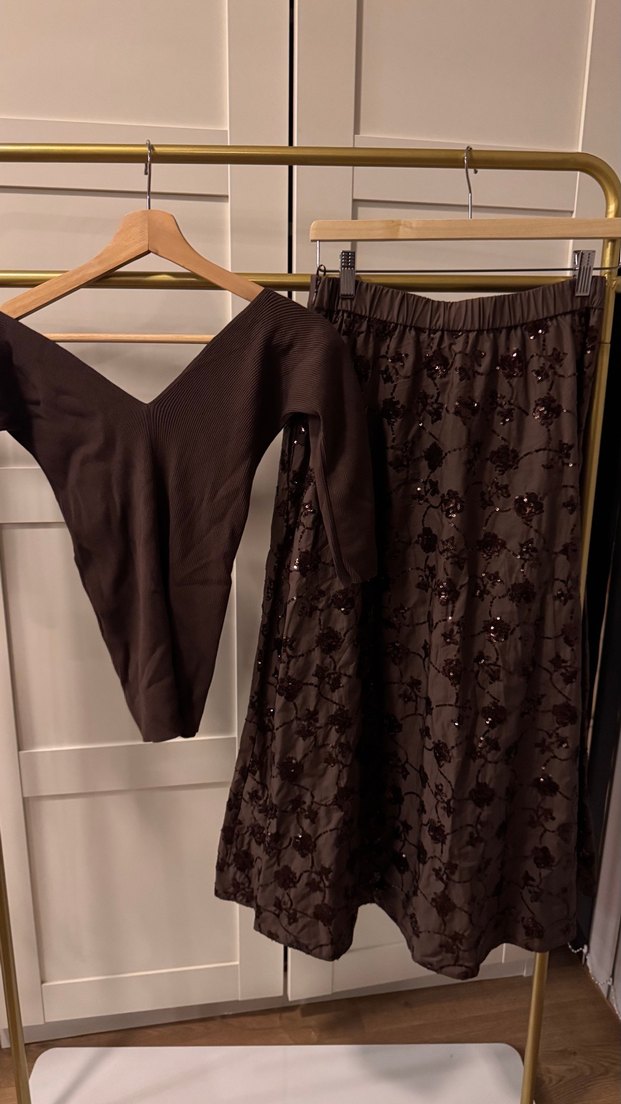 Max Mara Bohem Kahverengi Midi Etek - Görsel 5