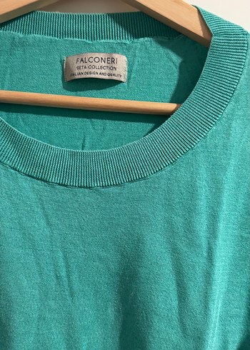 Falconeri Bisiklet Yaka Kadın Keten Kazak - Görsel 2