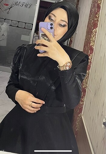 siyah abiye tesettür abiye