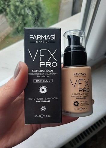 Farmasi vfx pro 03 dark beige fondöten 