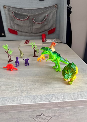 Renkli Dinozor Aksiyon Figürleri Seti - Görsel 2