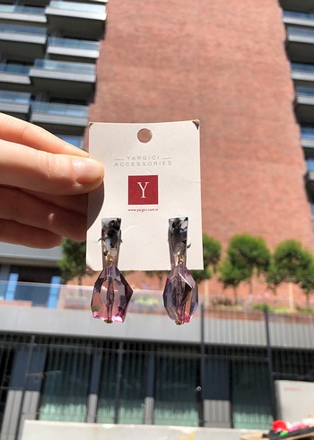 Yargıcı Yargıcı Pembe Bohem Boncuklu Küpe