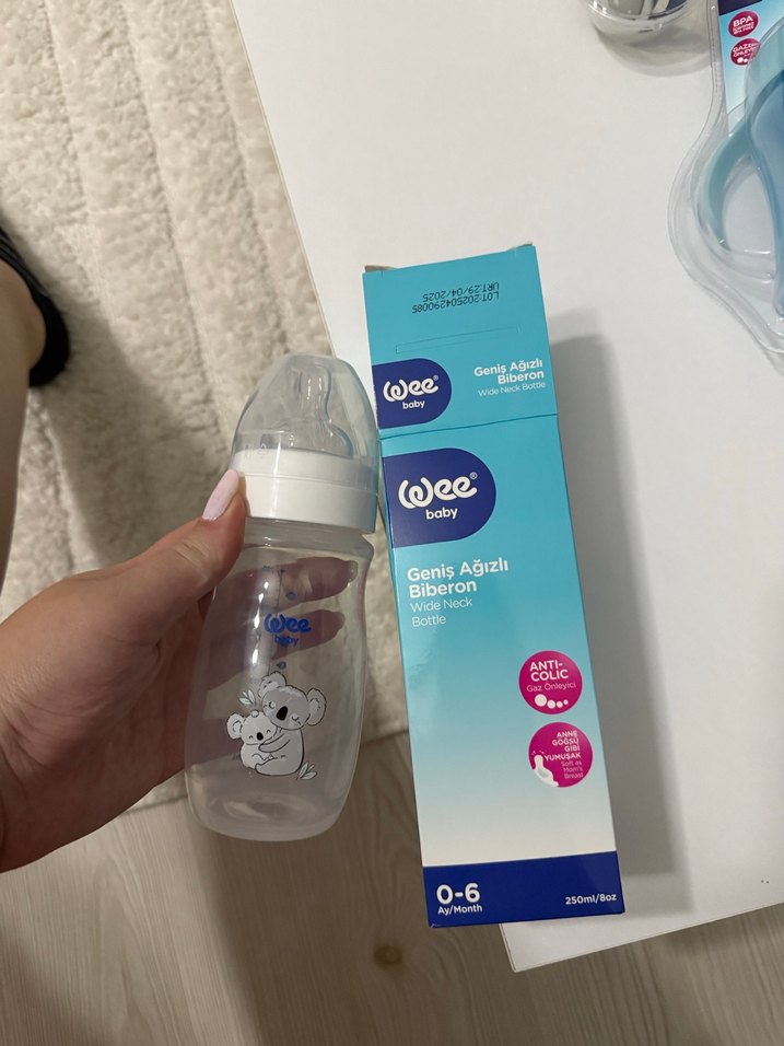 0-6 Ay Bebek Biberonu Beyaz - Görsel 2