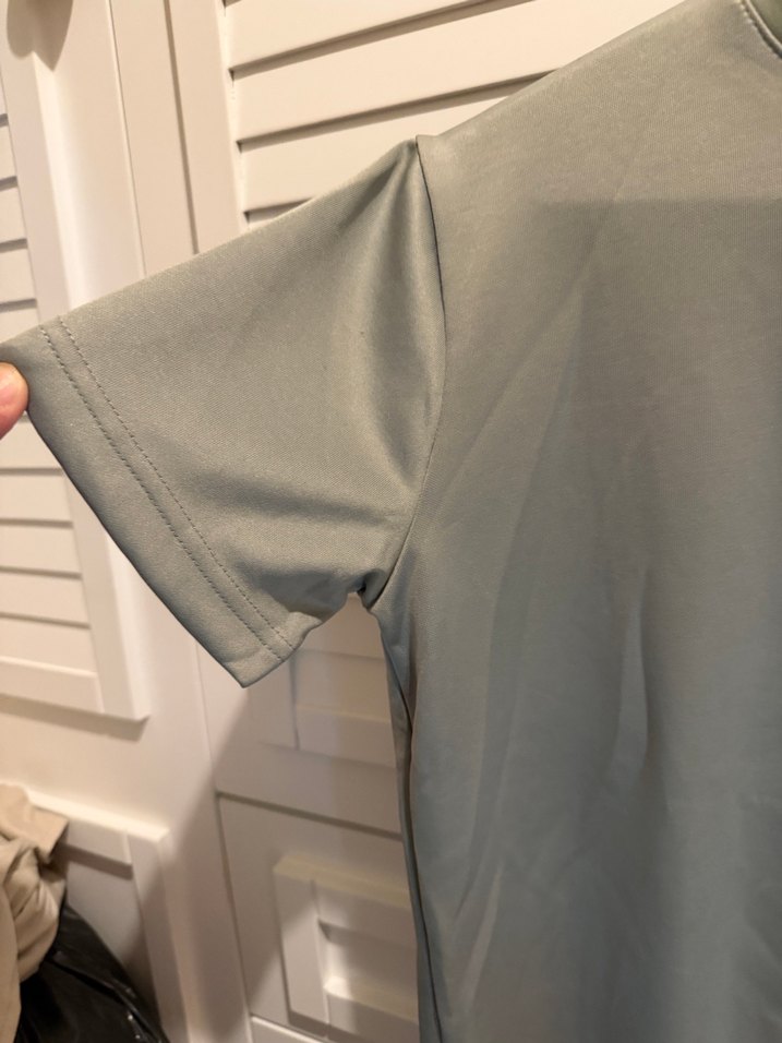 Gri Kısa Kollu Regular Fit Kadın Tişört - Görsel 4