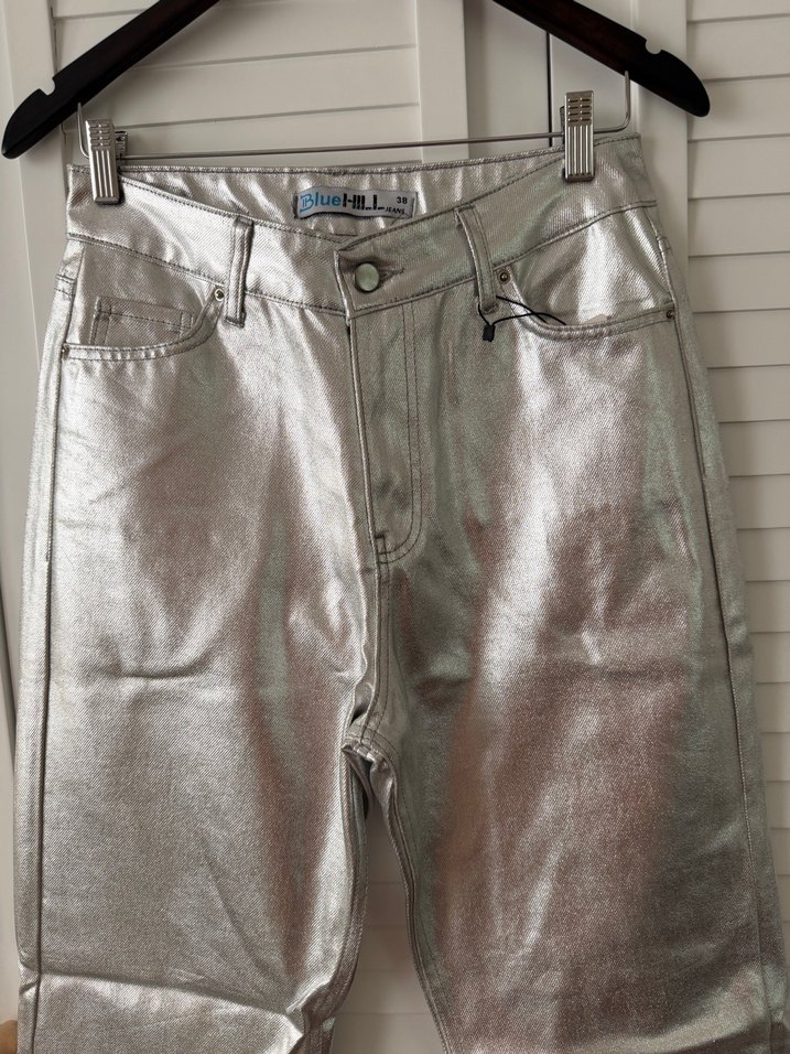 Gri Metalik Erkek Pantolon - Görsel 3