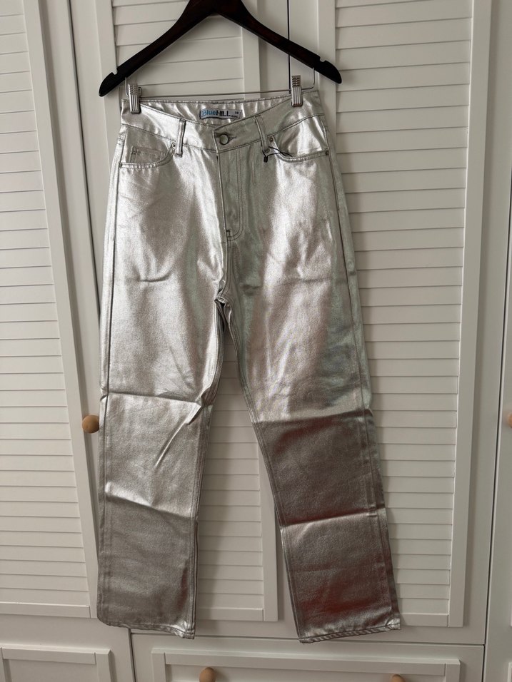 Gri Metalik Erkek Pantolon - Görsel 2