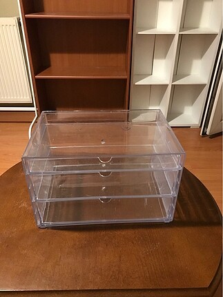 Çekmeceli çok işlevli makyaj organizesi