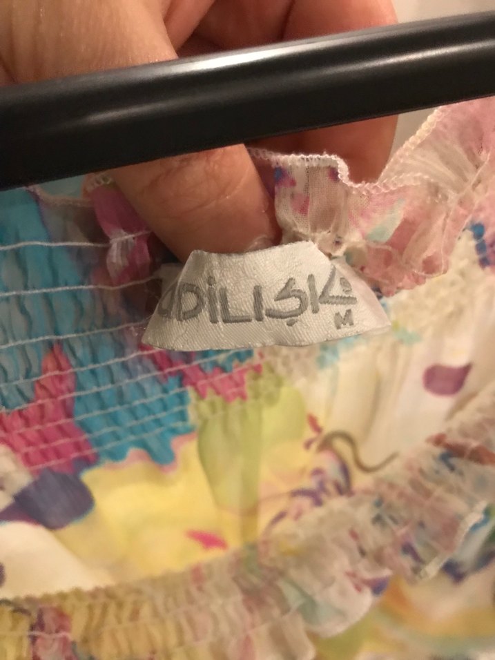 Bağlamalı Desenli Bohem Uzun Kollu Bluz - Görsel 3