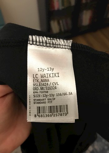 Lc Waikiki marka Goth Siyah Midi Uzun Drapeli Etek - Görsel 3