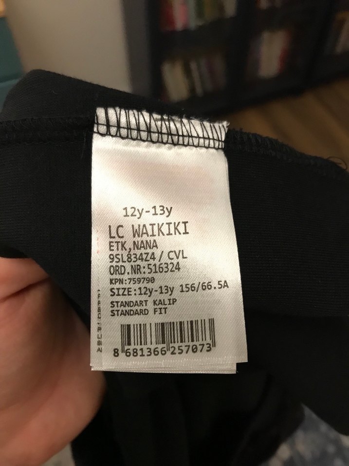 Lc Waikiki marka Goth Siyah Midi Uzun Drapeli Etek - Görsel 3