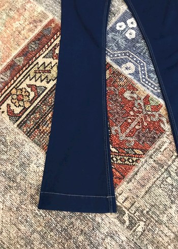 Stradivarius marka şık Kadın Lacivert pantolon özel koleksiyon - Görsel 4