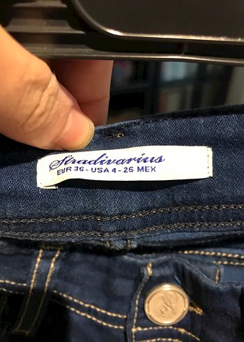 Stradivarius marka şık Kadın Lacivert pantolon özel koleksiyon - Görsel 3