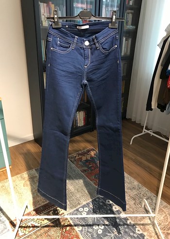 Stradivarius marka şık Kadın Lacivert pantolon özel koleksiyon - Görsel 2