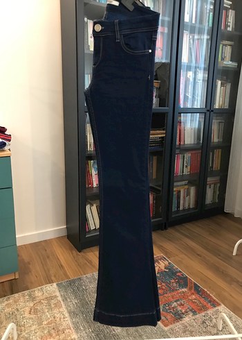 Stradivarius marka şık Kadın Lacivert pantolon özel koleksiyon - Görsel 5